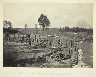 Rebel Works in Front of Atlanta, GA, No. 2, 1864. alkotó: George N. Barnard