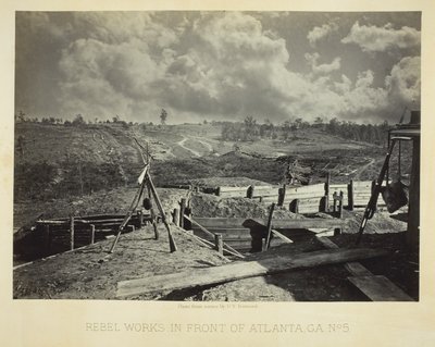 Rebel Works in Front of Atlanta, GA, No. 5 alkotó: George N. Barnard