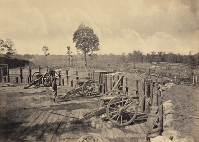 Lázadó munkálatok Atlanta előtt, Georgia, 2. sz. alkotó: George N. Barnard