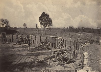 Rebel Works in Front of Atlanta, Georgia, No. 2, 1860. alkotó: George N. Barnard