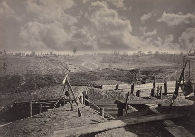 Rebel Works in Front of Atlanta, Georgia, No. 5, 1860. alkotó: George N. Barnard