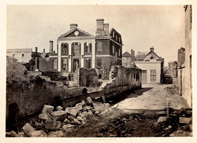 A Pinckney -kastély romjai, Charleston S.C alkotó: George N. Barnard