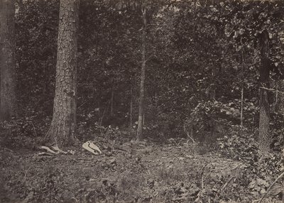 McPherson tábornok halálának jelenete, 1864 vagy 1866. alkotó: George N. Barnard