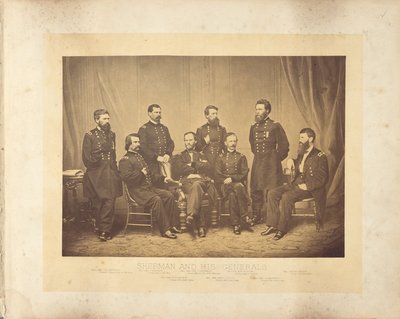 Sherman és tábornokai alkotó: George N. Barnard
