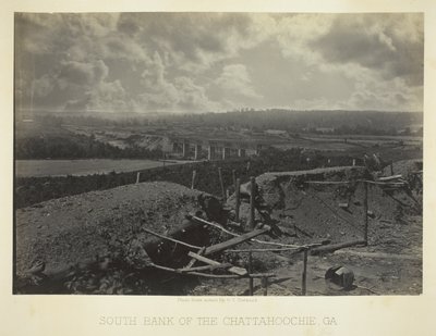 A Chattahoochie déli partja, Ga. alkotó: George N. Barnard