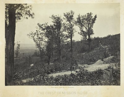 A Mission Ridge hegygerincének csúcsa alkotó: George N. Barnard