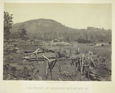 A Kenesaw-hegy eleje, GA alkotó: George N. Barnard