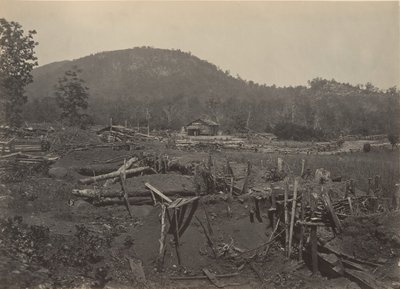 A Kenesaw-hegy frontja, Georgia, 1860-as évek. alkotó: George N. Barnard