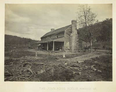 A John Ross-ház, Ringgold, GA, 1866. alkotó: George N. Barnard