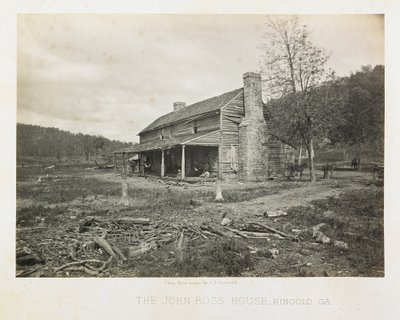 A John Ross-ház, Ringgold, Georgia alkotó: George N. Barnard