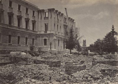 Az Új Capitolium, Columbia, Dél-Karolina, 1860-as évek. alkotó: George N. Barnard