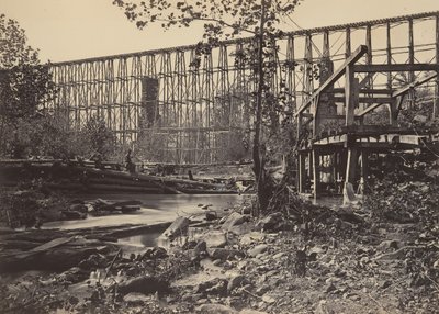 Restle Bridge Whiteside-ban, 1860-as évek. alkotó: George N. Barnard
