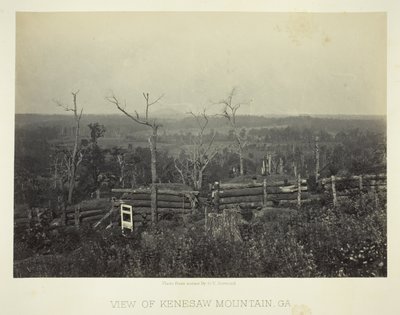 Kilátás a Kenesaw-hegyre, Ga. alkotó: George N. Barnard