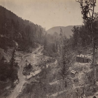 Whiteside-völgy a híd alatt alkotó: George N. Barnard