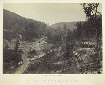 Whiteside Valley a híd alatt, 1864. alkotó: George N. Barnard