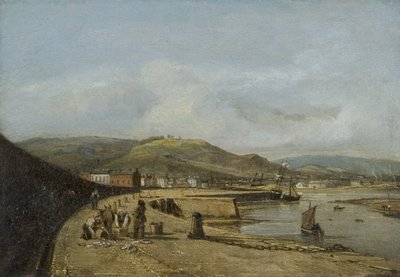 Swansea a nyugati mólóról alkotó: George Orleans Delamotte