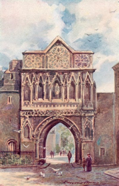 Szent Ethelbert kapu (színes litó) alkotó: George Parsons Norman