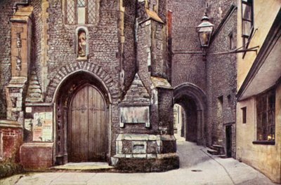 St John Maddermarket Church Alley (színes litó) alkotó: George Parsons Norman