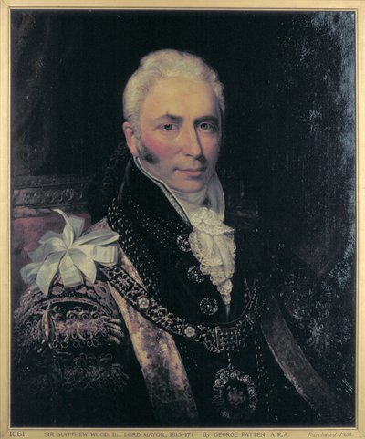 Sir Matthew Wood, főpolgármester 1815-1817 alkotó: George Patten