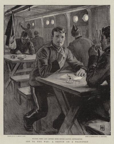 Irány a háború, egy vázlat a közlekedésről alkotó: George Percy Jacomb-Hood