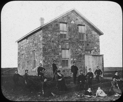 A telepesek lakhelye, Kanada, 19. század vége alkotó: George Philip and Son Ltd