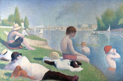 Fürdőzők Asnières-ben Fürdőzők Asnières-ben, 1884 alkotó: George Pierre Seurat