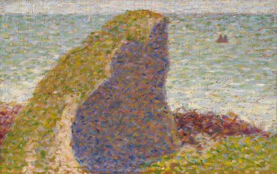 Le Bec du Hoc, Grandcamp Study, 1885 alkotó: George Pierre Seurat
