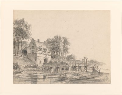 Kilátás a Kasteel Buren kapujára alkotó: George Pieter Westenberg
