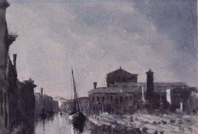 A Sacca Della Misericordia, Velence alkotó: George Price Boyce