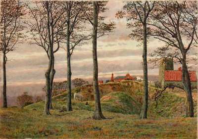 Windmills Hill, Gateshead, 1864 (ceruza és WC papíron) alkotó: George Price Boyce