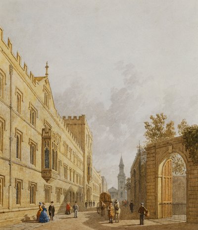 Exeter College, Oxford, 1848 alkotó: George Pyne