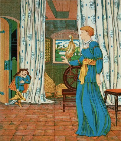 Rumpelstiltskin a hercegnővel alkotó: George R. Halkett