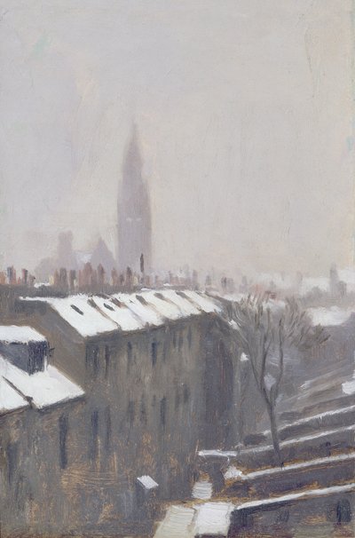 Duke Street Under Snow, Edinburgh, 1870 alkotó: George Reid