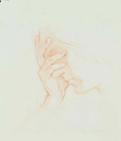 Női fejtanulmány, 1835 körül (vörös kréta, papír) alkotó: George Richmond