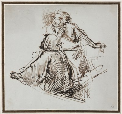 Két férfialak, c. 1829. alkotó: George Richmond