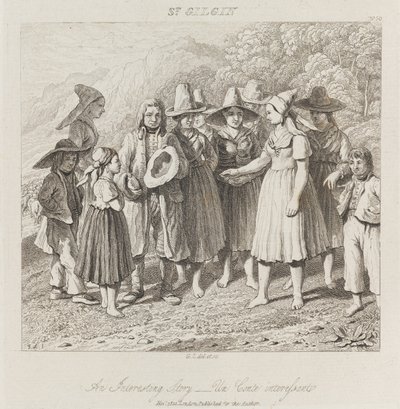 Érdekes történet, St. Gilgin, 1821 körül (rézkarc) alkotó: George Robert Lewis