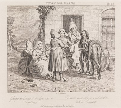 Vándorló, Vitry Sur Marne, 1821 körül (rézkarc) alkotó: George Robert Lewis
