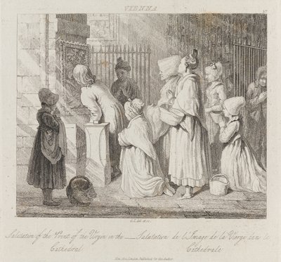 Üdvözlő Szűz, Bécs, 1821 körül (rézkarc) alkotó: George Robert Lewis