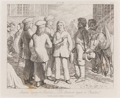 Students, Ulm, 1821 körül (rézkarc) alkotó: George Robert Lewis