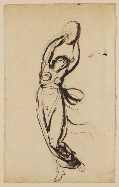 Egy tamburinnal táncoló nimfa alkotó: George Romney