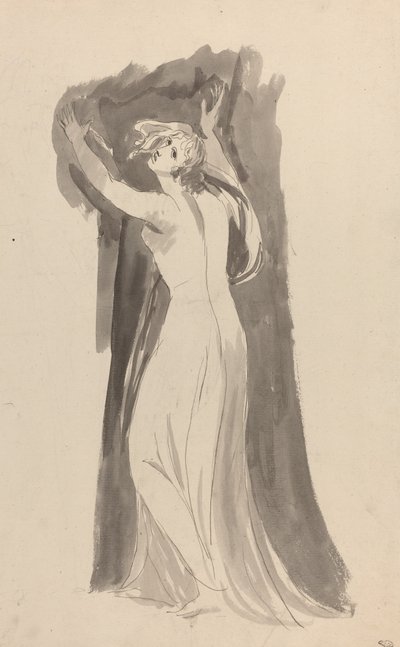 Tanulmány Mirandáról a "The Tempest"-hez alkotó: George Romney