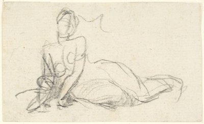 A földön ülő női alak alkotó: George Romney