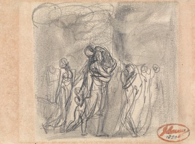 Menekülő alakok csoportja alkotó: George Romney