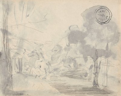 Fákkal tarkított tisztás alkotó: George Romney