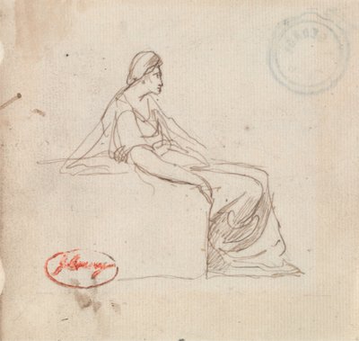 Egy férfi feje alkotó: George Romney