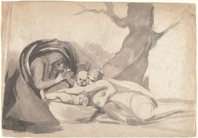 A csecsemő Shakespeare, akit a tragédia és a komédia nevelt fel alkotó: George Romney