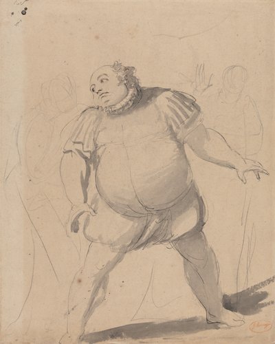 John Henderson Falstaff szerepében alkotó: George Romney