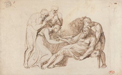 Lear király, akit Cordelia ébresztett fel alkotó: George Romney