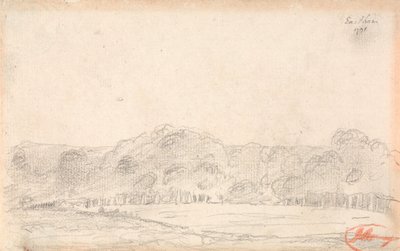 Tájkép, valószínűleg Eartham alkotó: George Romney