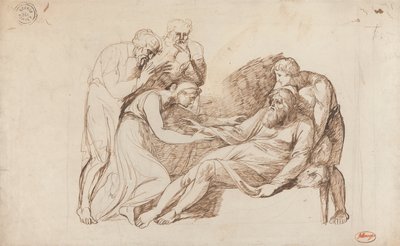 Cordelia által felébresztett Lear alkotó: George Romney